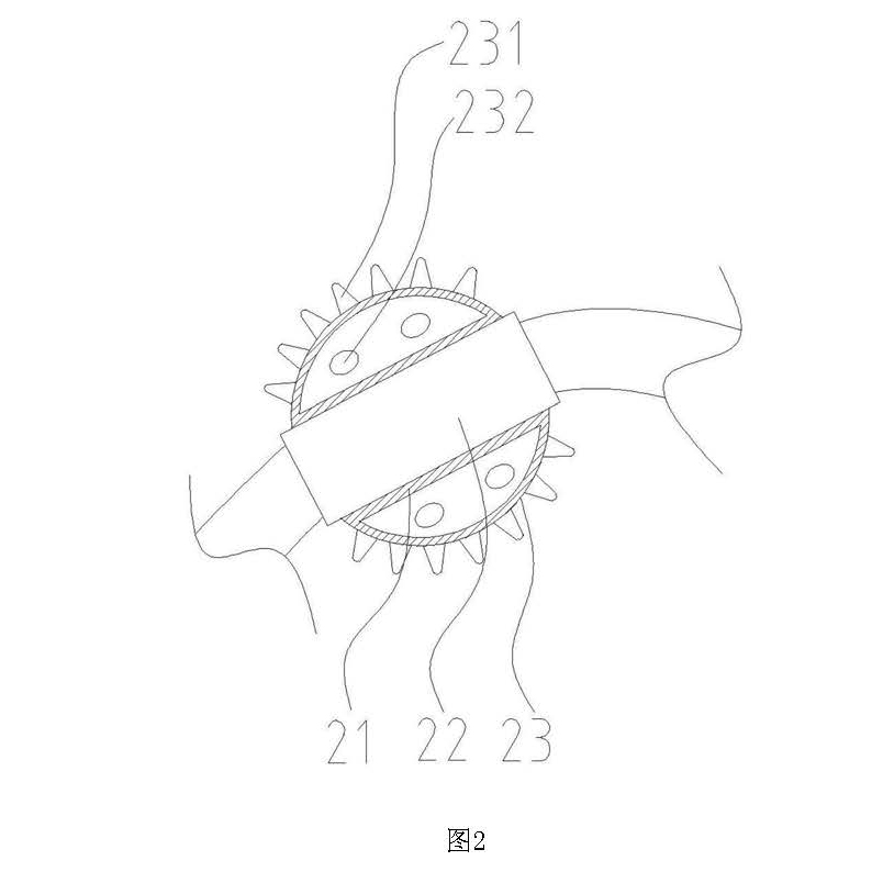 防深海岩石缝隙卡住的尖刺缆绳